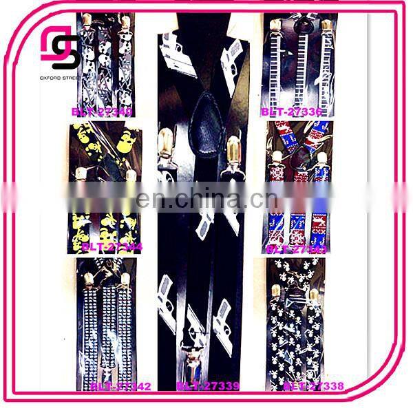 2014 Fashion suspender,nerd suspender,printed pattern suspender
