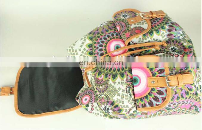 Wholesale unisex canvas sports travelling backpack bag