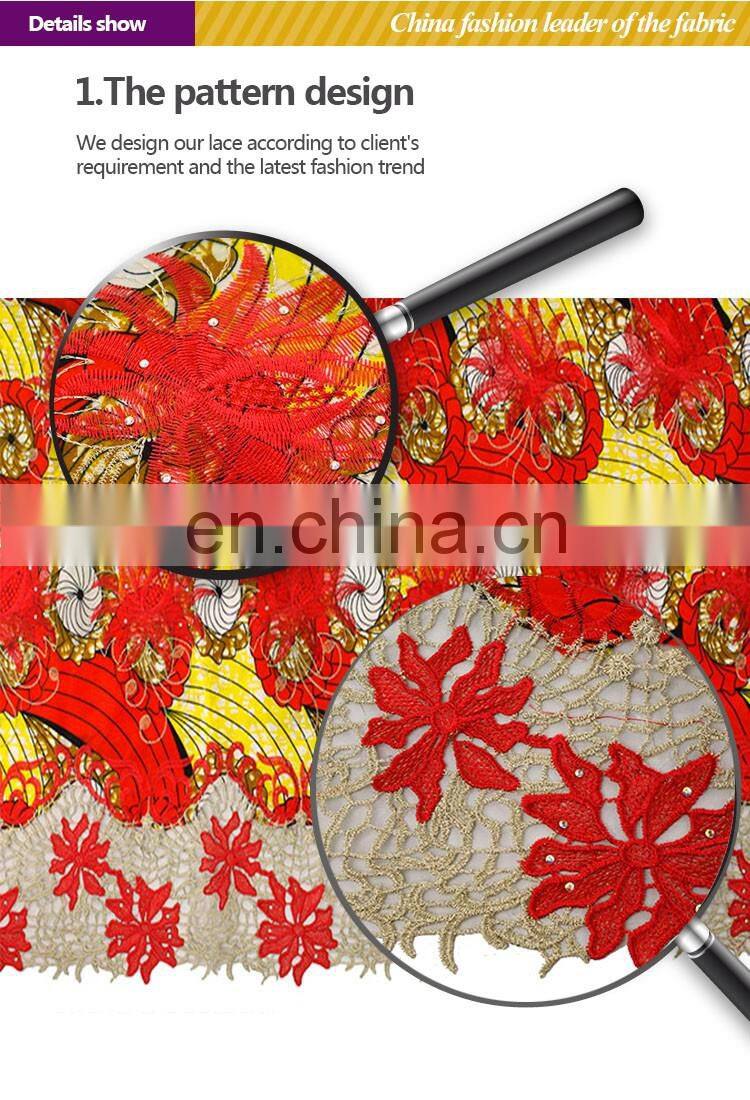 2016 fashionbale african ankara mixed with french net lace for women