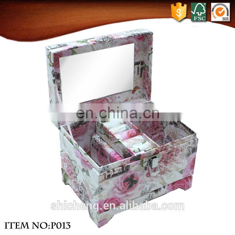 Colorful Paper Cardboard Kids Paper Suitcase