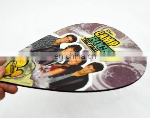 Customized die cut shape printed non-slip mouse mat pvc