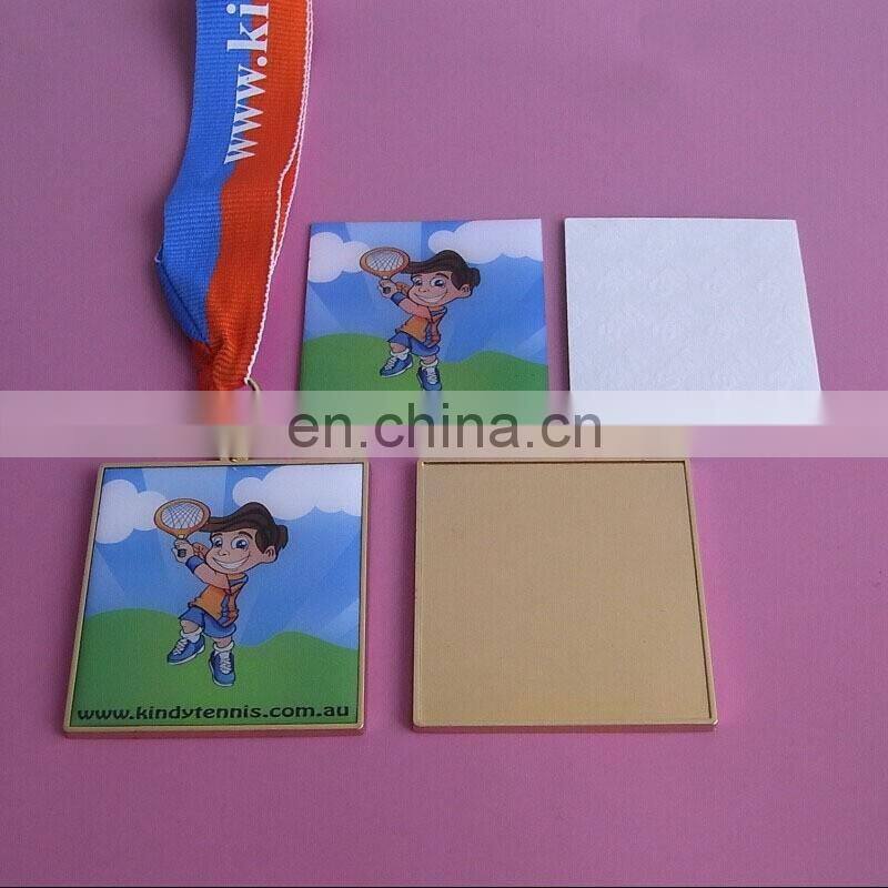 Medal Hanging Ribbon Medallion 2.5 inches Blank Gold Medals Custom