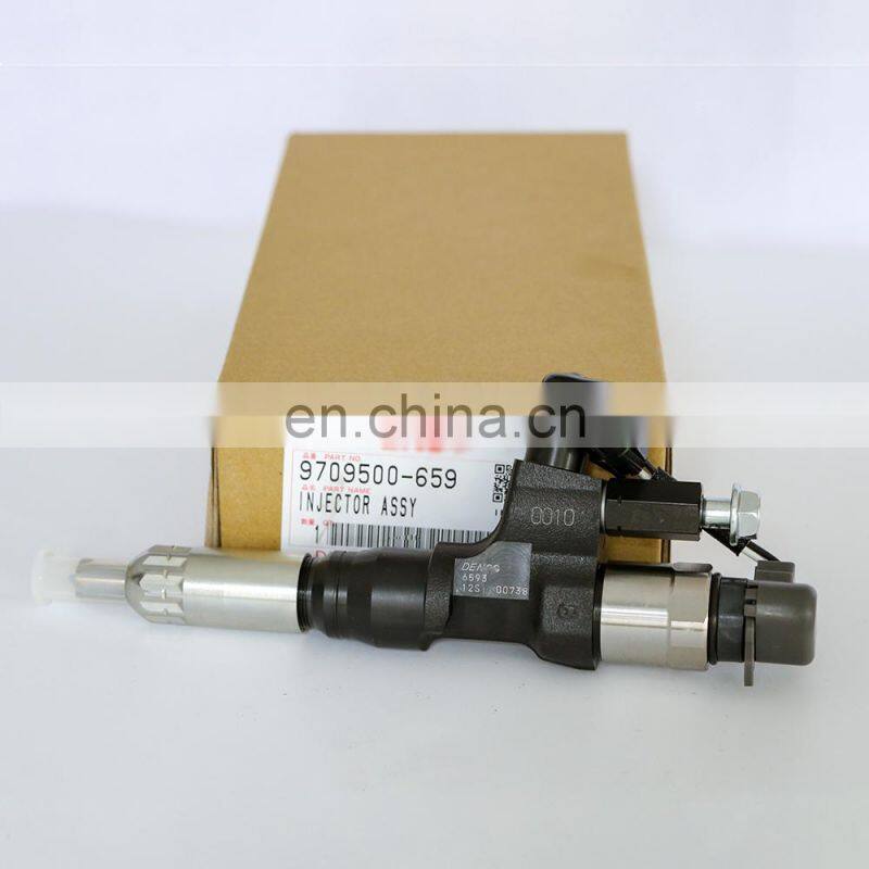 genuine injector 095000-6593 fuel injector J08E 23670-E0010, EXCAVATOR SK330-8 095000-6590