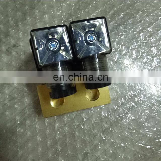 Industrial 24 volt double combined solenoid valve