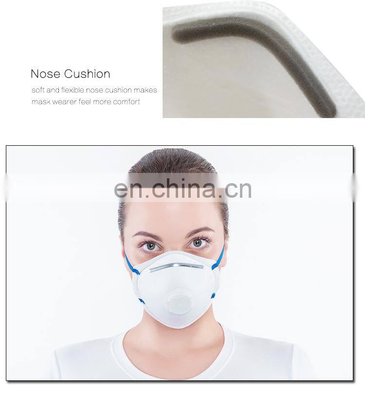Disposable Mouth Cover Anti PM2.5 Pollution Dust Protective Mask With Valve
