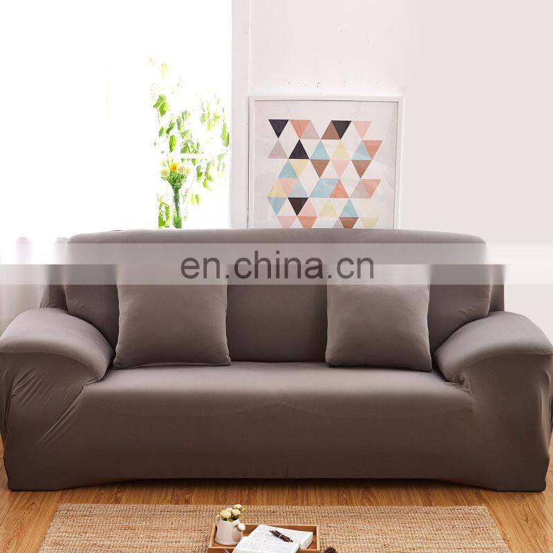 High Quality Protective Stretch three seater Sofa Cover Solid Sofa Slipcover