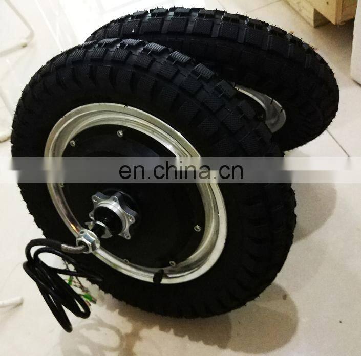 Brushless BLDC 12 Inch 24V 36V 48V 250W 500W DC Electric Wheel Scooter Hub Motor