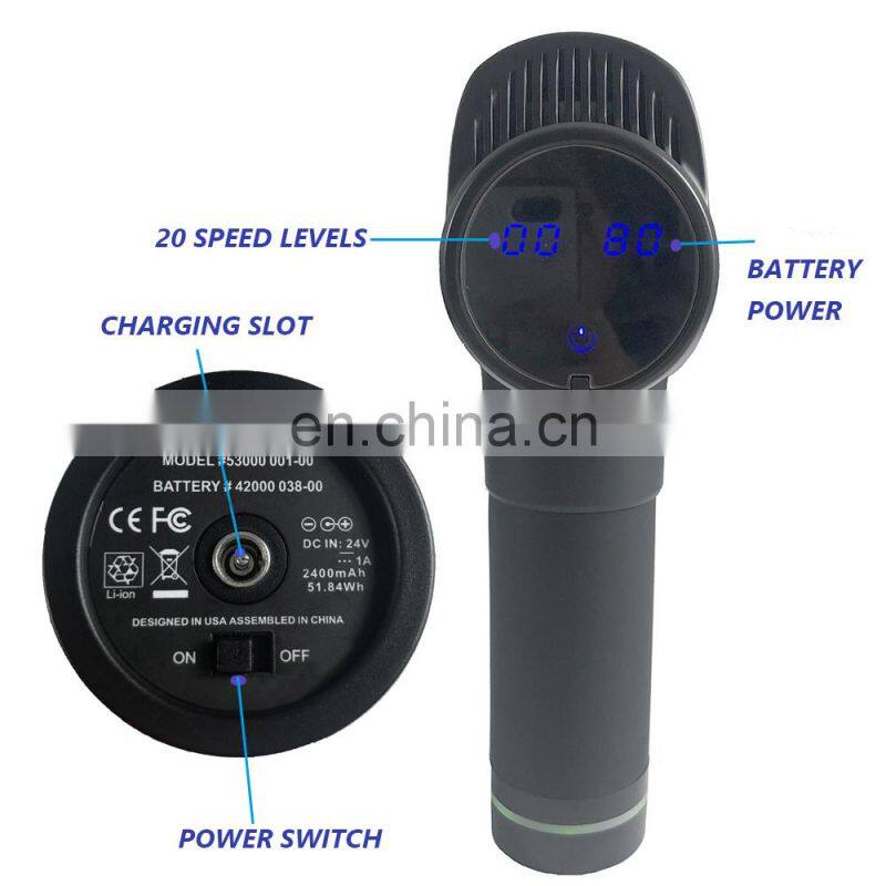 26V deep muscle tissue sports vibration massage gun