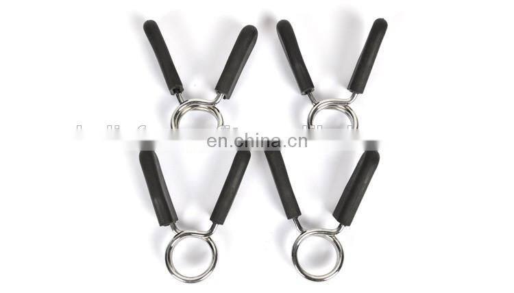 Barbell dumbbell universal spring clip