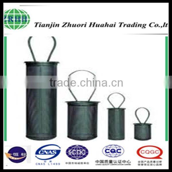 Flange - mounted filter type and stainless steel customized filter basket