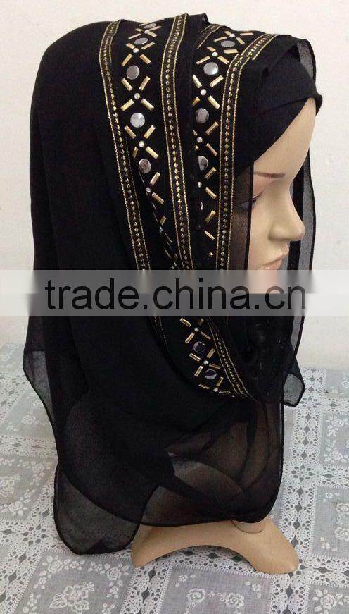 S115 latest design long muslim scarf