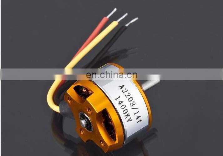 Brushless DC Electric Motor A2208 KV1100 KV1400 KV2600 for RC Airplanes/Boat/Vehicle Model Glider Plane Kit