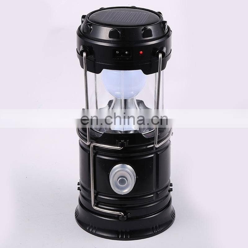 Solar lamps new Style Portable Outdoor LED Camping Lantern lights Collapsible Light Hiking Super Bright