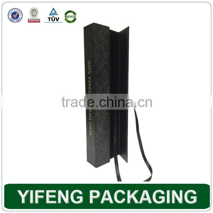 Luxury design custom hair weave box packaging