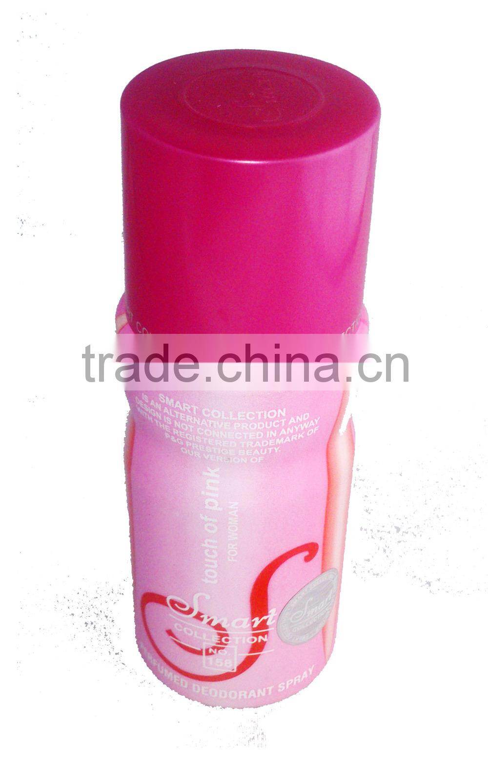 perfumed deodorant spray, aluminium can spray