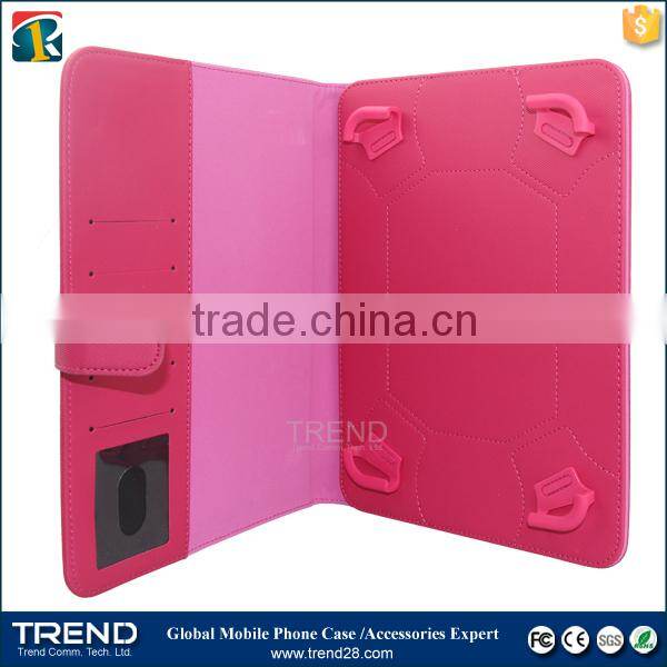 portable folding magnetic wallet leather case for ipad tablet