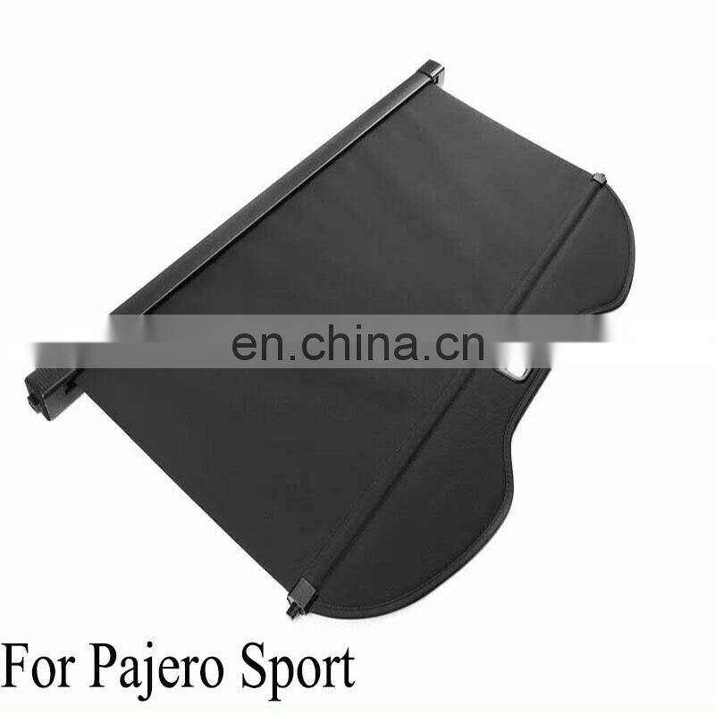 Black Trunk Shade Rear Cargo Cover Shield for Pajero Sport 2012 -2015