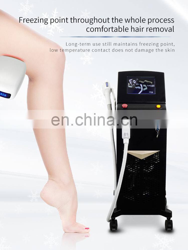 A-lma Laser So-prano Ice Titanium Diode Laser Hair Removal Machine Triple Wavelength 755 808 1064 Permanent Depilation Equipment