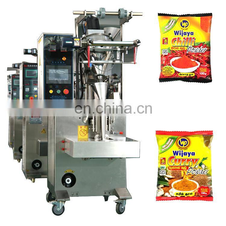 Automatic Auger Filler Small Sachet Powder pouch Packing Machine for 3 Side Sealing Bags