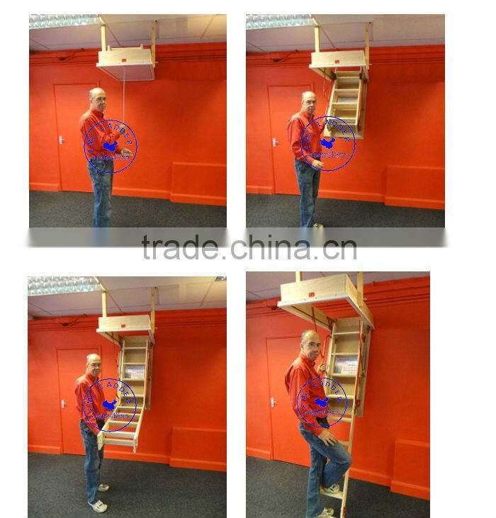 Deluxe Wooden Loft Ladder - 1300mm x 700mm Floor to ceiling heights up to 3.2m