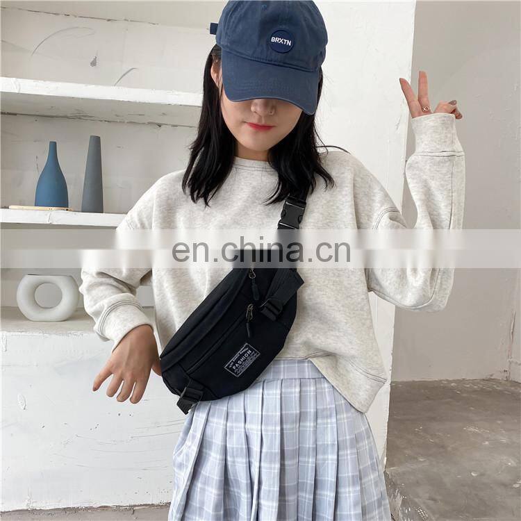 Trendy brand crossbody bag sports wild chest bag hip-hop one-shoulder female student waist bag