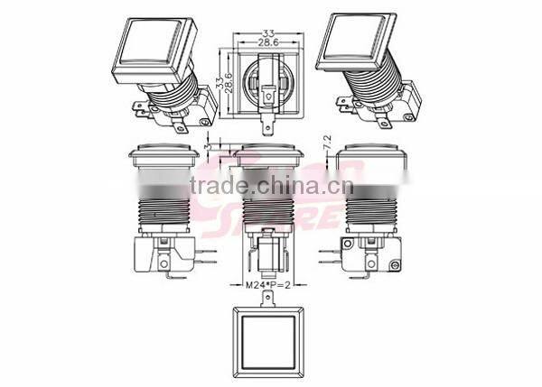 Cheap Reliable Quality white led push button