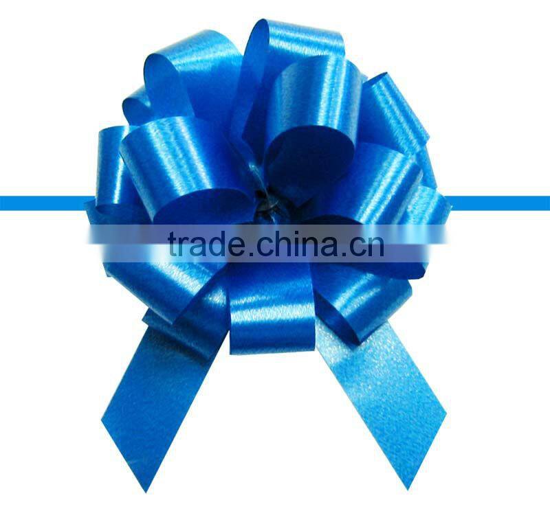 Wrapping pull bow/RIBBON PULL BOW made of poly plain ribbon for wedding decoration