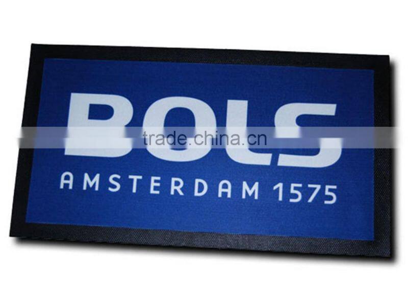 high grade custom logo nitrile rubber bar runner/beer mat