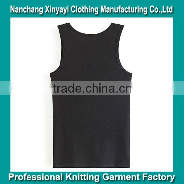 Plain 100% Cotton tank top custom Man's Vest China Supplier
