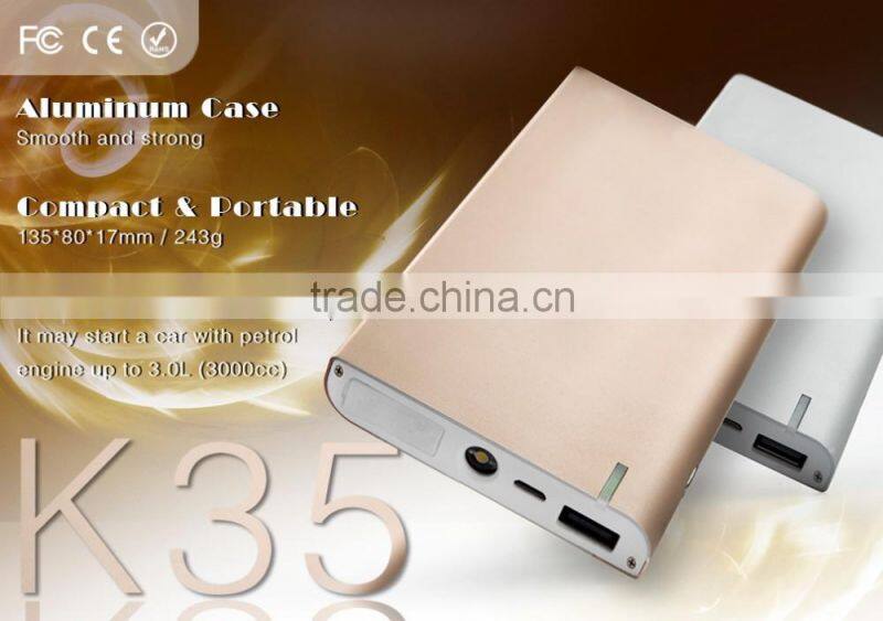 Aluminum case car jump starter,car jump starter for motorbike , e power multi-function jump starter for 12v car