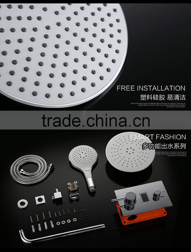 Digital Thermostatic Led Shower Set Shower head set with rainfall waterfall shower