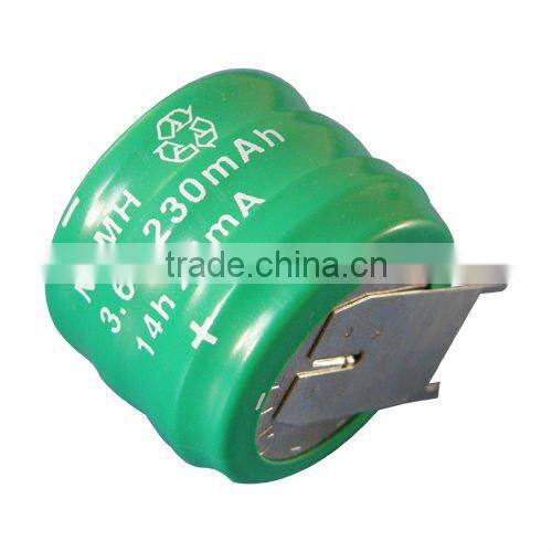 3.6v 1300mah rechargeable ni-mh battery pack