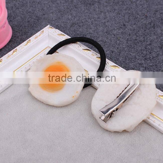 Simulation Omelette biscuit elastic hair band