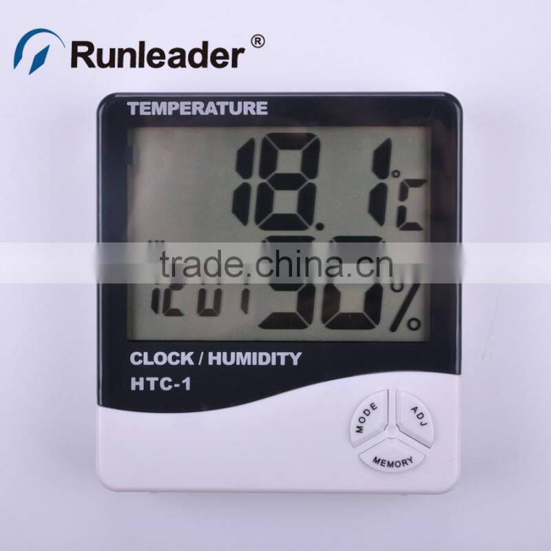 LCD digital Multi Function Temperature and Humidity Meter Clock Alarm Calendar