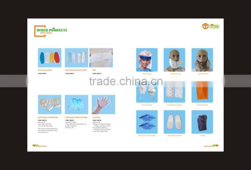 Food industry prtotection Disposable non woven PP white blue sleeve covers oversleeves elastic cuff China supplier