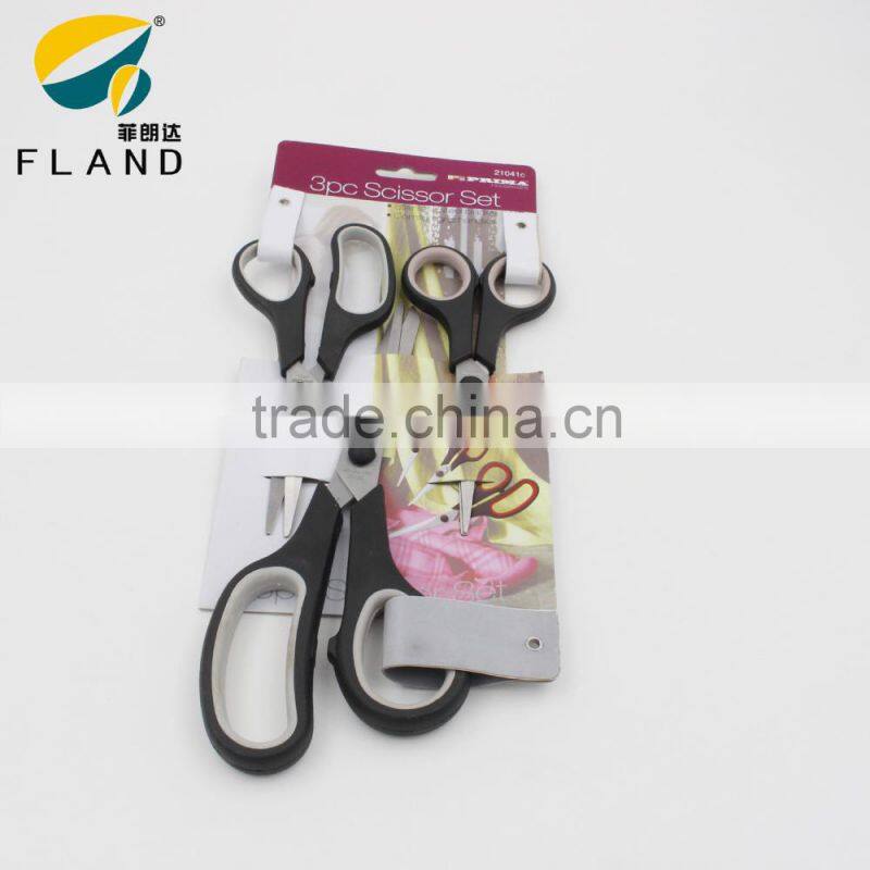 YangJiang Factory price Office Scissors with TPR Soft Handle student scissors set