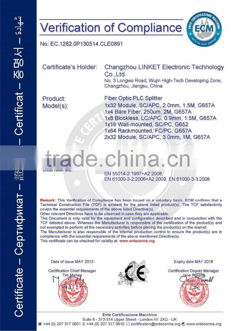 CWDM/OADM 1550nm Bare Fiber no connectors
