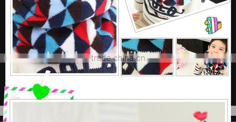 Hot Selling Cute Lovely Triangle Knitting Fashion Baby Winter Scarf