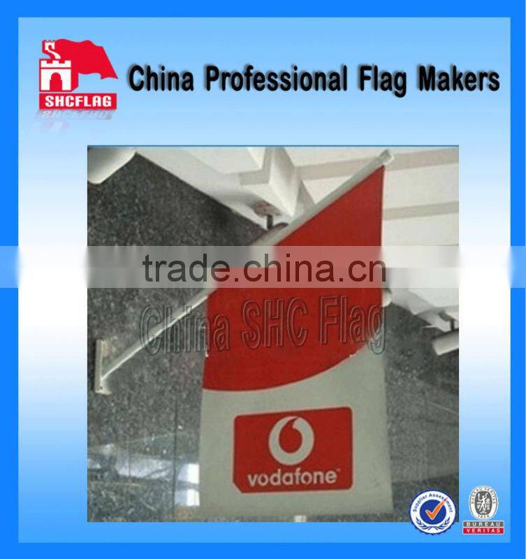 Polyester logo printing banner wall hanging flag banner