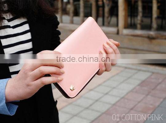 Fashion Crown Multifunctions Women Long Wallet/Leather Phone Bag/Crad Holder/Coin Purse