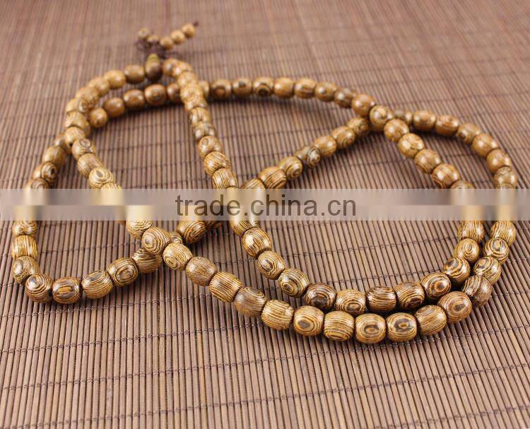 PBB018 Natural Wood Buddhist Prayer Mala Beads Necklace,Meditation 108 Mala Beads