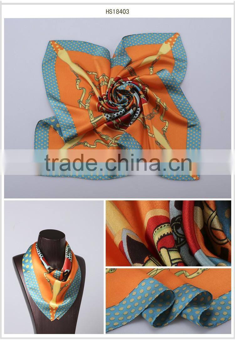 100% silk piano shawl, branded scarfs green