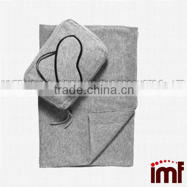 Light Gray Cashmere Travel Set