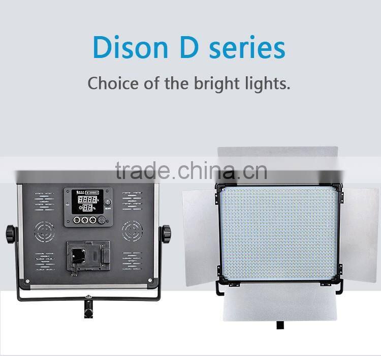 Bi-color LED Photography Lighting Panel and Light Stand Photo Studio Video Film Light with barndoors