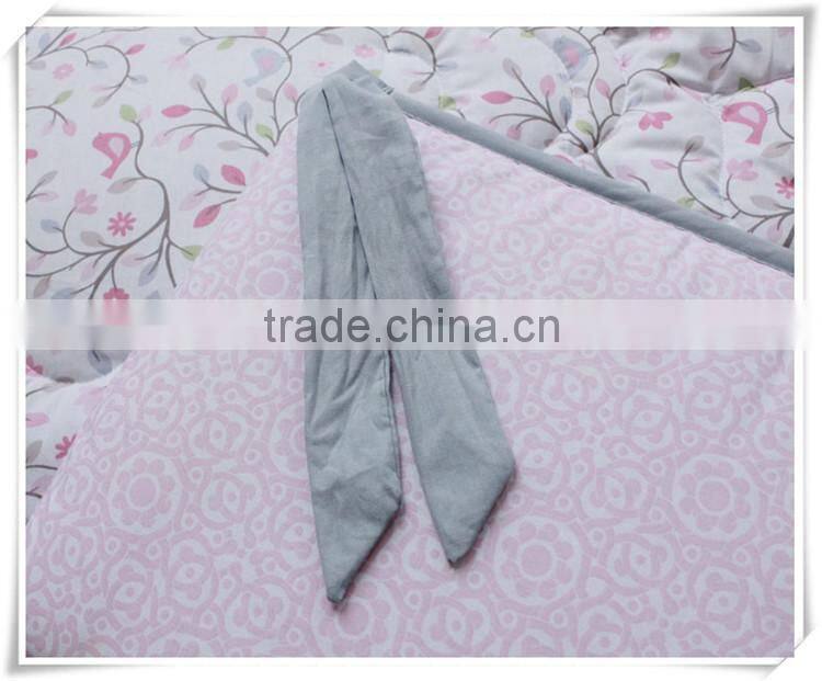 applique emboidery happy birdie baby girls crib bedding set duvet cover sets from professional manufacturer