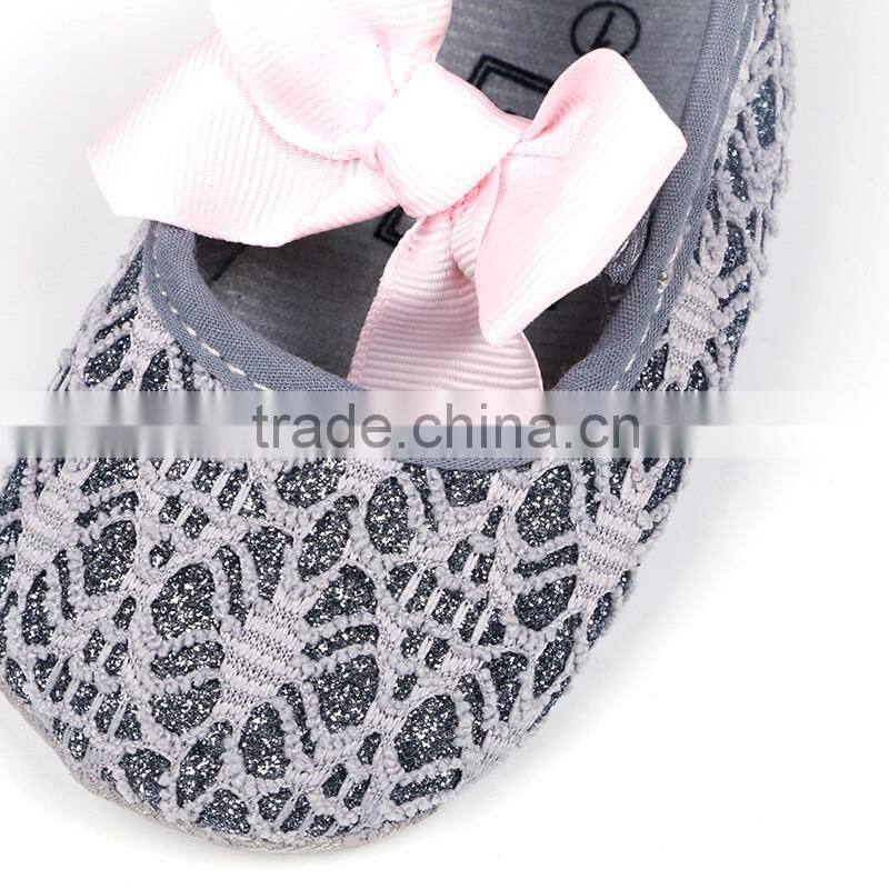 Colorful Casual Leather Shoes Children Infant Baby Girl Shoes Kids Frewalk Shoes With Bowknot