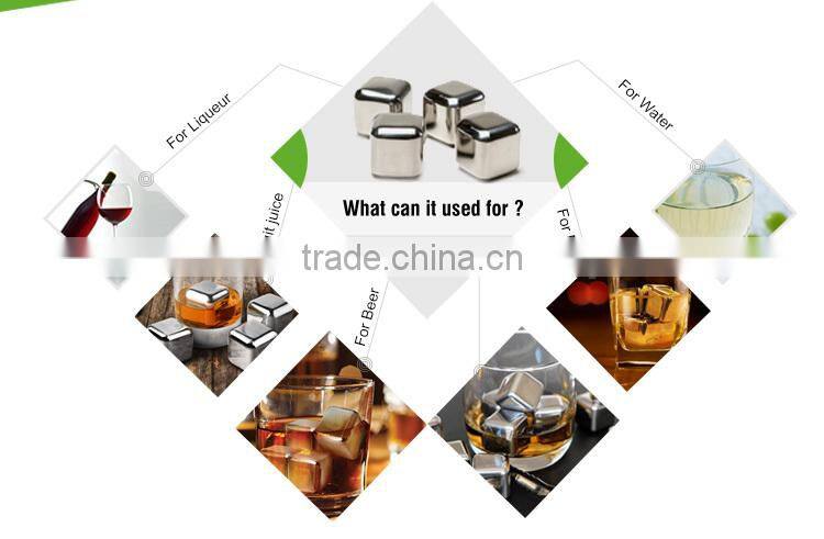 Eco-Friendly Feature Whiskey Stone Wholesale Whisky Stones 4 Ice Cubes In Gift box , Best Gifts