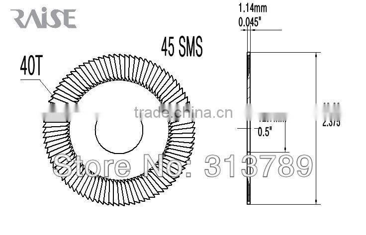 Locksmith tools!45SMS HSS bitting cutters for ILCO 2585 SMS key machine