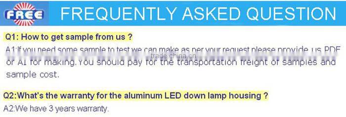 LED Bulb Light housing E27 3w frosted glass cover
