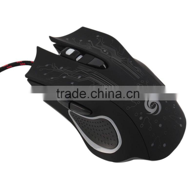 High Quality 5500DPI Optical Colorful Lights Wired Game Gaming Mice Mouse for Laptop PC New Arrival